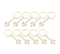 Abaodam 10 Pièces Lot de Porte-clés Avocat Métal Doré Pendentif Balance Justice et Marteau Accessoire Créatif pour Étudiants Droit et Professionnels Juridiques Breloque Pratique pour Sacs