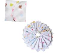 Abaodam 10 Pièces Lot De Serviettes D'allaitement En Coton Petits Mouchoirs Carrés Réutilisables Pour Garçon Fille
