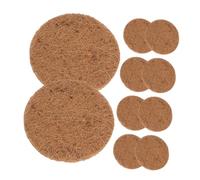 Abaodam 10 pièces Lot de Tapis Nidification Fibre Végétale pour Pigeons et Oiseaux Matelas Respirant pour Nids Protège Œufs et Pots de Fleurs Épaisseur