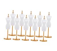 Abaodam 10 pièces Mini Mannequins de pour Vêtements de Poupée Supports de Mannequin et Amovibles Présentoirs DIY pour Accessoires et Décoration