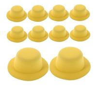 Abaodam 10 Pièces Mini Top Hats for Dolls and Pets Lightweight Small Formal Doll Accessories for DIY Crafting Colored Bowler Caps and Hair Styling