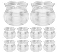 Abaodam 10 pièces Miniatures Dollhouse Goldfish Bowl Accessoires Décoratifs Réalistes pour Maison de Poupée et Ornements de Bureau