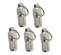 Abaodam 10 pièces Pendentifs Anti-Perte pour Animaux Plaques Identité Argentées Durables avec Anneau pour Collier Accessoires Légers et Pratiques pour Chiens et Chats