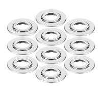 Abaodam 10 Pièces Plaque de Remplacement D'écusson Double Disque en Acier
