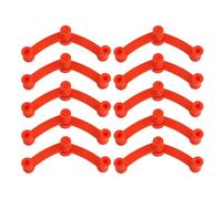 Abaodam 10 Pièces Plieurs de Branches de Jardin Réglables en Abs Rouge, Clips de Support pour Branches de Plantes, Outil de Façonnage Facile à Utiliser pour Horticulture et Production