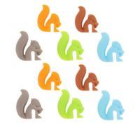 Abaodam 10 Pièces Porte-sachets de Thé en Silicone Identifiants de Tasses à Thé Forme Écureuil pour Mug Créatif et Mignon pour Tea Lovers Bar et Fête