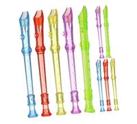 Abaodam 10 pièces Soprano Translucide Plastique de Instruments Musicaux Éducatifs pour Garçon Fille Mini Orchestre pour Débutants Musical pour École