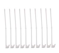 Abaodam 10 pièces Support de Hampe Drapeau Voiture Clip Fenêtre Fixation pour Drapeaux de Sécurité Équipe Nation Montage Facile sans Drapeau Résistant à Usure Adapté Camions et Véhicules