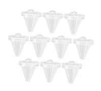 Abaodam 10 pièces Tasse Alimentation Aquarium avec Ventouse Distributeur Cône pour Durable et Amovible Accessoire Poisson et Crevette Protection Nourriture Vivante pour Couleur Aléatoire