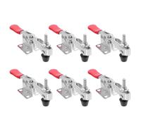 Abaodam 10 Pinces à Bascule Rapides en Zinc Plaqué, Puissance Élevée et Prise Facile, pour Bois et Métal, Ensemble de 10 Serrage-joints à Pression Bas