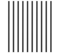 Abaodam 10 Repères Latéraux pour Touche de Guitare Noirs 1,5 Mm X 50 Mm, Marqueurs Latéraux D'instruments de Musique Autocollants, Incrustations de Points pour Frettes, Accessoires