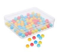 Abaodam 100 Petites Perles en Plastique Colorées 10 Mm pour Apprentissage du Comptage, 100 Pièces Précises et Attrayantes, pour l'enseignement en Classe