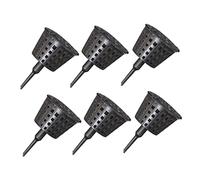 Abaodam 100 Pièces Boîte à Engrais Plastique avec Couvercle Conteneur Pratique pour Bonsai et Plantes Outil de Jardinage Noir S pour Orchidées et Fleurs