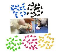 Abaodam 100 pièces Capsules de Protection pour Ongles de Chat et Chien S Couleurs Protection Douce pour Griffes Sécuritaires et Confortables