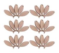 Abaodam 100 Pièces de Poissons en Bois Non Finition pour Activités de Peinture, Surface Lisse Acceptant Aquarelle, Texture Naturelle, pour Garçon et Filles et Adultes en Classe