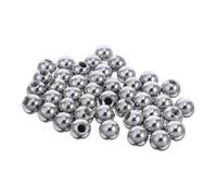 Abaodam 100 Pièces Écrou Décoratif à Filetage Sphérique M5 X 12mm, | Finition Chromée Argentée, Usage Industriel pour Étagères et Machines, Prise Ergonomique Antidérapante