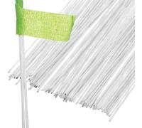Abaodam 100 Pièces Fils de Fer Floraux Blancs pour Bricolage, Tiges Pratiques en Fer Faciles à Utiliser et Ranger, pour Projets Floraux et Compositions de Fleurs