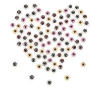 Abaodam 100 Pièces Yeux de Poupées en Acrylique Soi-même Halloween