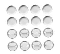 Abaodam 100ensembles Insigne Inachevé Créations Emblèmes Soi-même Bouton Emblème Vierge Pour Vêtements