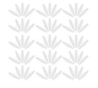 Abaodam 100pcs Manches à Fleurs Blancs en Plastique pour Bouquets et Boutons de Rose, Filets de Protection Faciles à Utiliser pour Emballage Élégant de Fleurs