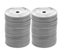 Abaodam 100pièces Anneaux De Tambourin Acier Inoxydable Accessoires De Percussion pour Cymbales Et Tambourins Équipement De Musique Jingle pour Artistes Et Débutants