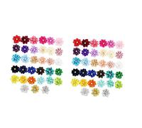 Abaodam 100pièces Bandeaux Fleurs Avec Strass Accessoires Cheveux Faits Main Mélange De Couleurs Pour Filles