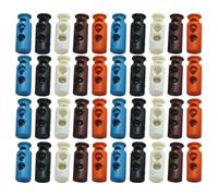 Abaodam 100pièces Boutons Pression Cylindriques à Ressort Réglables Double pour Vêtements Chaussures Sac à Bandoulière Mix de Couleurs Couleur Aléatoire
