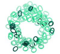 Abaodam 100pièces Élastiques à Cheveux Verts pour Garçon Fille Bandeaux sans Couture pour Petites Filles Élastiques Doux pour Queue de Cheval Adaptés à Plusieurs Types de Cheveux