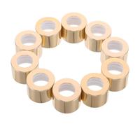 Abaodam 10pcs Bouchons de Flacons Diffuseurs en Alumine Or, Compatibles Bouteilles 2,4 Cm Intérieur, Usage Solide pour Diffuseur Aromathérapie Maison et Bureau