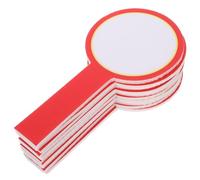 Abaodam 10pcs Palettes de Vente aux Enchères Rouges en Plastique Surface Lisse et Effaçable, Mini Carte Portable pour Scoring et Événements Sportifs