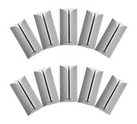 Abaodam 10pcs Pince de Séparation D'écran de Bureau en Plastique Argenté Ajustable Empêchant les Oscillations pour Séparateur de Bureau et Accessoires Ordinateur Portable