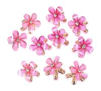 Abaodam 10pcs Pinces à Cheveux de Fleur Cinq Pétales pour Filles et Bébés, Légères et Résistantes, Accessoires Élégants pour Usage Quotidien et Fêtes