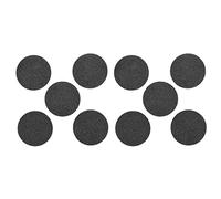 Abaodam 10pcs Têtes de Rechange pour Outil de Pédicure Professionnel, Compatibles Râpe Électrique, en Abs et Émeri Noir pour Callosités Dures et Peau Morte