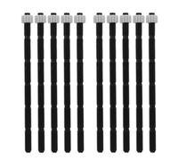 Abaodam 10pcs Tige de Bouton-poussoir de Chasse D'eau en Plastique Noir pour Toilettes, Accessoires Solide et Faciles à Utiliser pour Réparation et Remplacement du Réservoir