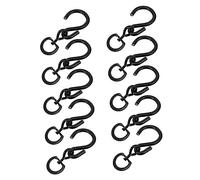 Abaodam 10pièces Anneaux Tournants pour Pots De Fleurs Noirs Lot de Crochets Suspendus Robustes Support Extérieur pour Pots Suspendus Résistants Rouille Facile à Installer