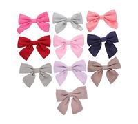 Abaodam 10pièces Barrettes Nœud Pour Filles Accessoires De Coiffure Infantiles Et Féminins Clips Pratiques Et Artistiques Pour Types De Cheveux