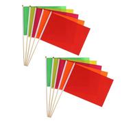 Abaodam 10pièces Drapeaux De Marquage Pour Pelouse Jardin Et Terrain Lot De Poteaux Pour Irrigation Construction Et Topographie