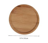 Abaodam 10pièces Plateau pour Pot De Fleurs Bambou Plateau pour Tasse Rond pour Pots De Fleurs