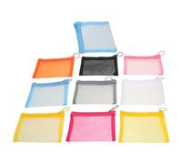 Abaodam 10pièces Pochette Zippée Filet Mini Pochette Zippée Filet pour Rangement Cosmétiques Maquillage et Articles de Voyage Couleur Aléatoire