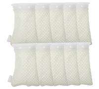 Abaodam 11 pièces Sacs Filtrants Aquarium Filtre Résistant Usure Maille Hexagonale pour Eau Douce et Salée Accessoires Nettoyage Filtrant pour Bassin et Aquarium