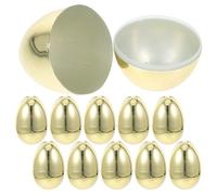 Abaodam 12 Boîtes à Œufs de Pâques Dorés en Plastique, Vides à Garnir Friandises, Adaptées pour Décorations de Table et Événements Printaniers