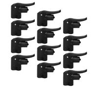 Abaodam 12 Embouts de Pompe à Vélo Noirs pour Valve Fine et Valve Standard - Kit D’Adaptateurs Polyvalents pour Gonflage Précis de Pneus - Accessoires de Réparation Portables et Solides