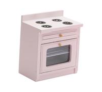 Abaodam 12 en Bois Écologique Modèle de Cuisinière à Gaz Compact Accessoire Décoratif pour Maison de Poupée Ustensile Cuisine Miniature
