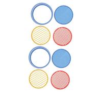 Abaodam 12 Ensembles Set de Tamis à Plastique pour Jardin Outil de Sifting Manuel avec Amovibles pour Filtrer Sol et Débris
