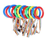 Abaodam 12 Laisses de Poignet en Nylon Léger pour Garçon et Filles en Âge Préscolaire avec Boucle à Dégagement Rapide, Adaptées aux Sorties Parc et Garderie
