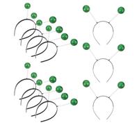 Abaodam 12 Pièces Bandeau Alien à Antennes en Écume Boules à Paillettes, Accessoire Léger et Résistant pour Fête Costumée Thème de L'espace