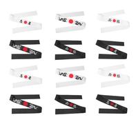 Abaodam 12 Pièces Bandeaux Japonerie Hachimaki Style Samouraï en Tissu Confortable Imprimé Unique, Accessoires pour Cheveux la Cuisine et Arts Martiaux, Adultes et Garçon et Filles