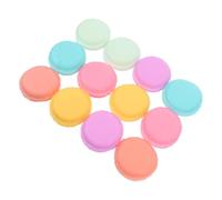 Abaodam 12 pièces Boîte à Bijoux Mini Macaron Rangement Bagues et Accessoires Plastique Léger pour Voyage et Maison Boîte de Stockage Colorée
