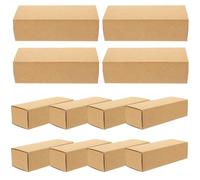 Abaodam 12 pièces Boîte à Rangement pour Lèvres Papier Kraft Boîte Emballage Compacte et Portable pour Huile Essentielle Échantillons de Parfum Design Simple et Solide pour Saint-valentin