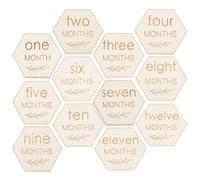 Abaodam 12 Pièces Cartes D'étape De Bébé Siège De Voiture Trousse S'enclenche Jouets De Bébé Né Signe D'annonce De Bébé Cartes Mensuelles Pour Bébé Cartes Du Mois De Bébé Carte Bébé Buis